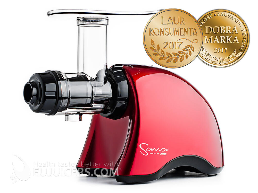 Wyciskarka Sana EUJ 707 marki Omega czerwona | EUJUICERS.PL Wyciskarka Sana EUJ 707 marki Omega czerwona | EUJUICERS.PL
