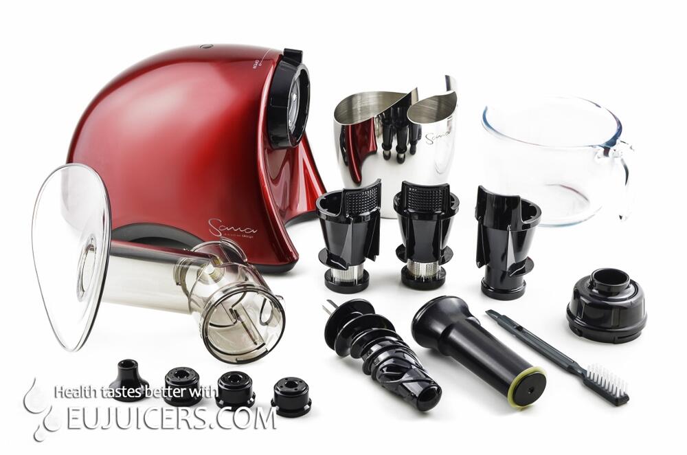 Wyciskarka Sana EUJ-707 marki Omega - czerwona EUJUICERS.PL